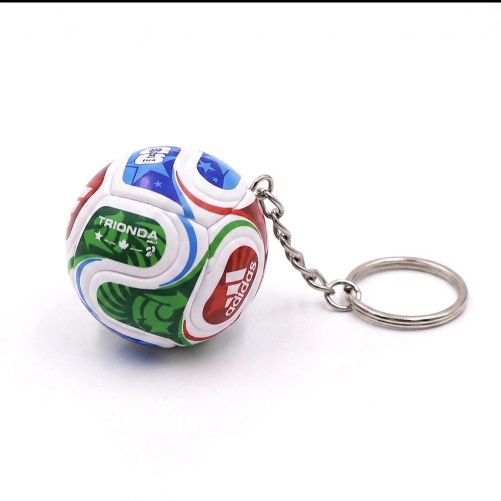 Adidas Trionda Multicolor Soccer Ball Keychain - Kids Toy